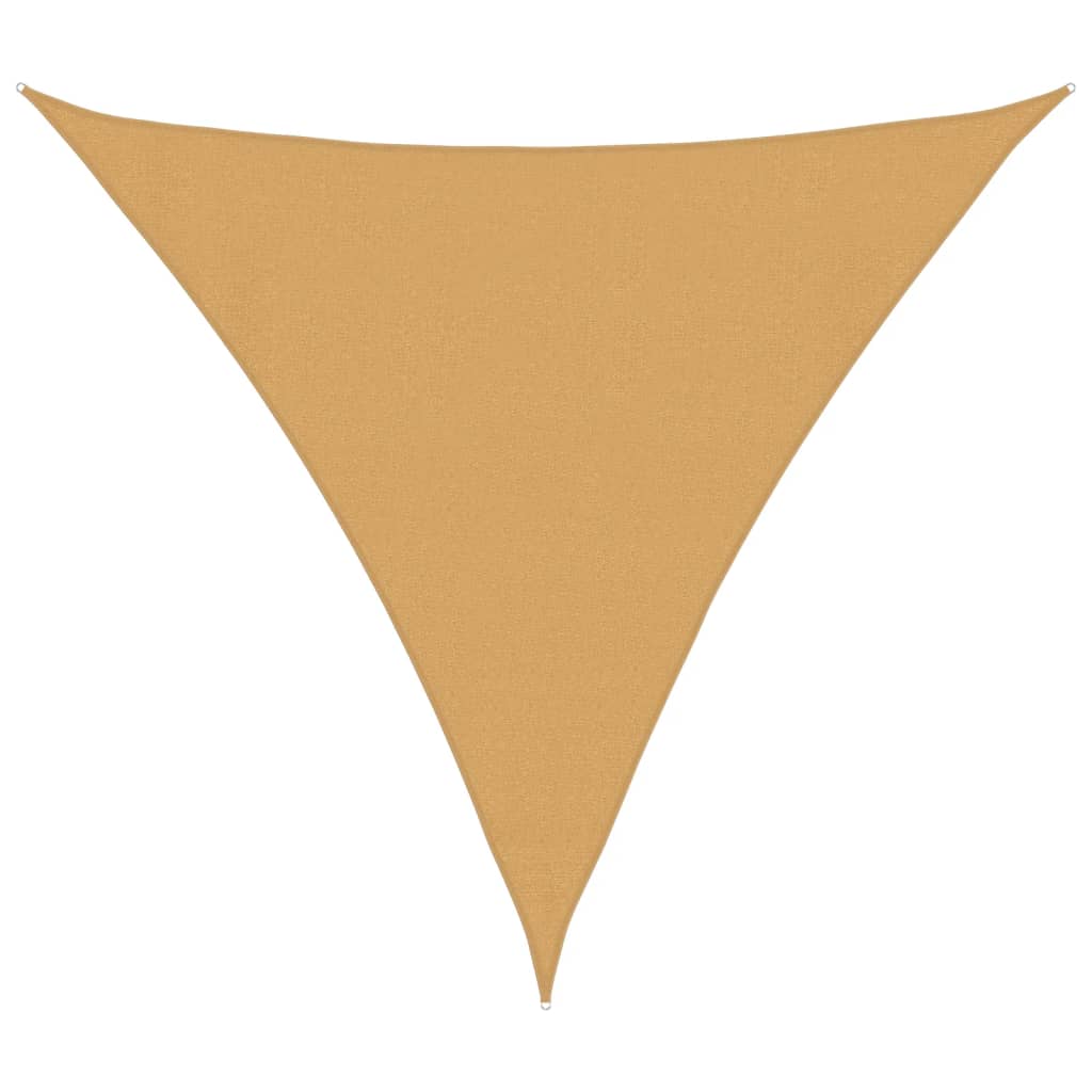 Sunshade Sail 160 g/m² Triangular Sand 3x3x3 m HDPE