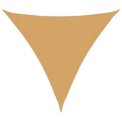 Sunshade Sail 160 g/m² Triangular Sand 3x3x3 m HDPE