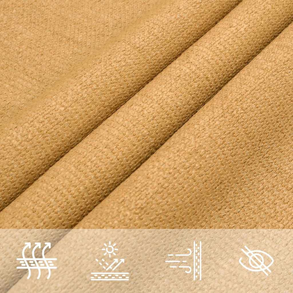 Sunshade Sail 160 g/m² Triangular Sand 3x3x3 m HDPE
