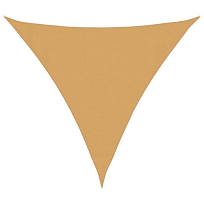 Sunshade Sail 160 g/m² Triangular Sand 3.6x3.6x3.6 m HDPE