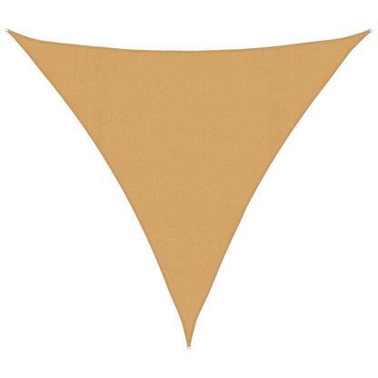 Sunshade Sail 160 g/m² Triangular Sand 4x4x4 m HDPE