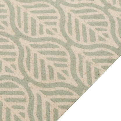Kitchen Rug Washable Leaves 45x150 cm Velvet