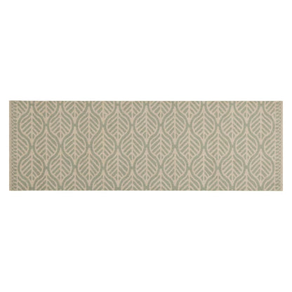 Kitchen Rug Washable Leaves 60x180 cm Velvet