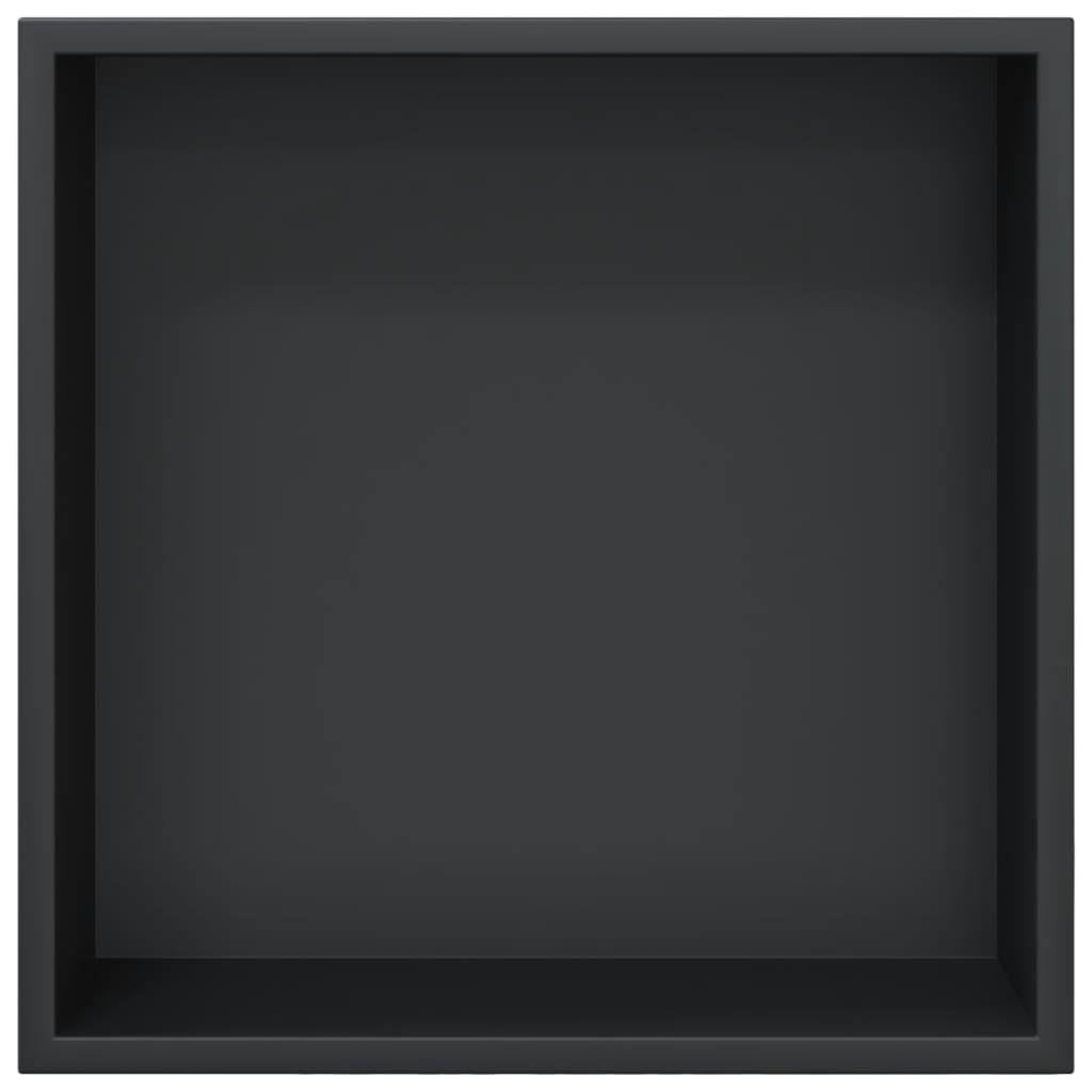 Shower Niche Matt Black 32x32x9 cm Stainless Steel