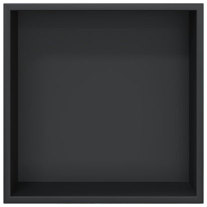 Shower Niche Matt Black 32x32x9 cm Stainless Steel