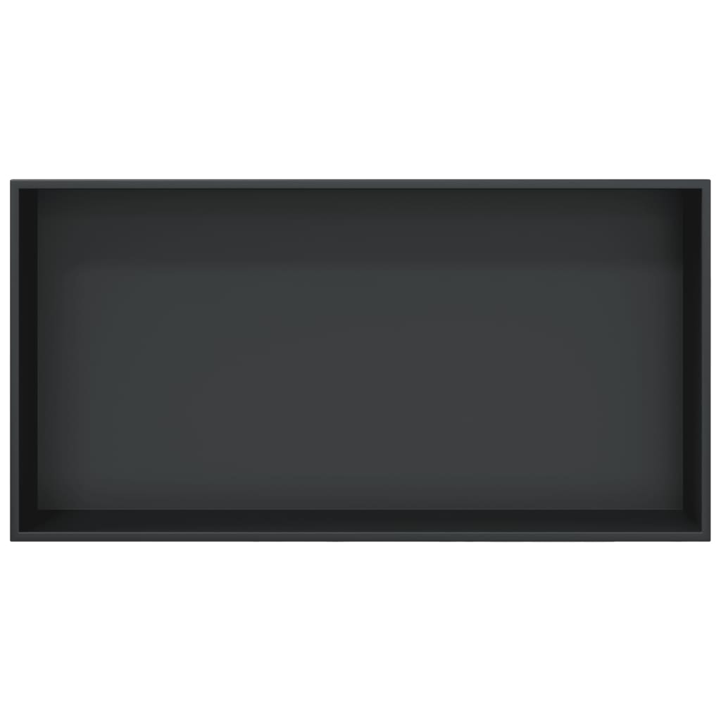 Shower Niche Matt Black 62x32x9 cm Stainless Steel
