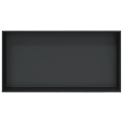 Shower Niche Matt Black 62x32x9 cm Stainless Steel