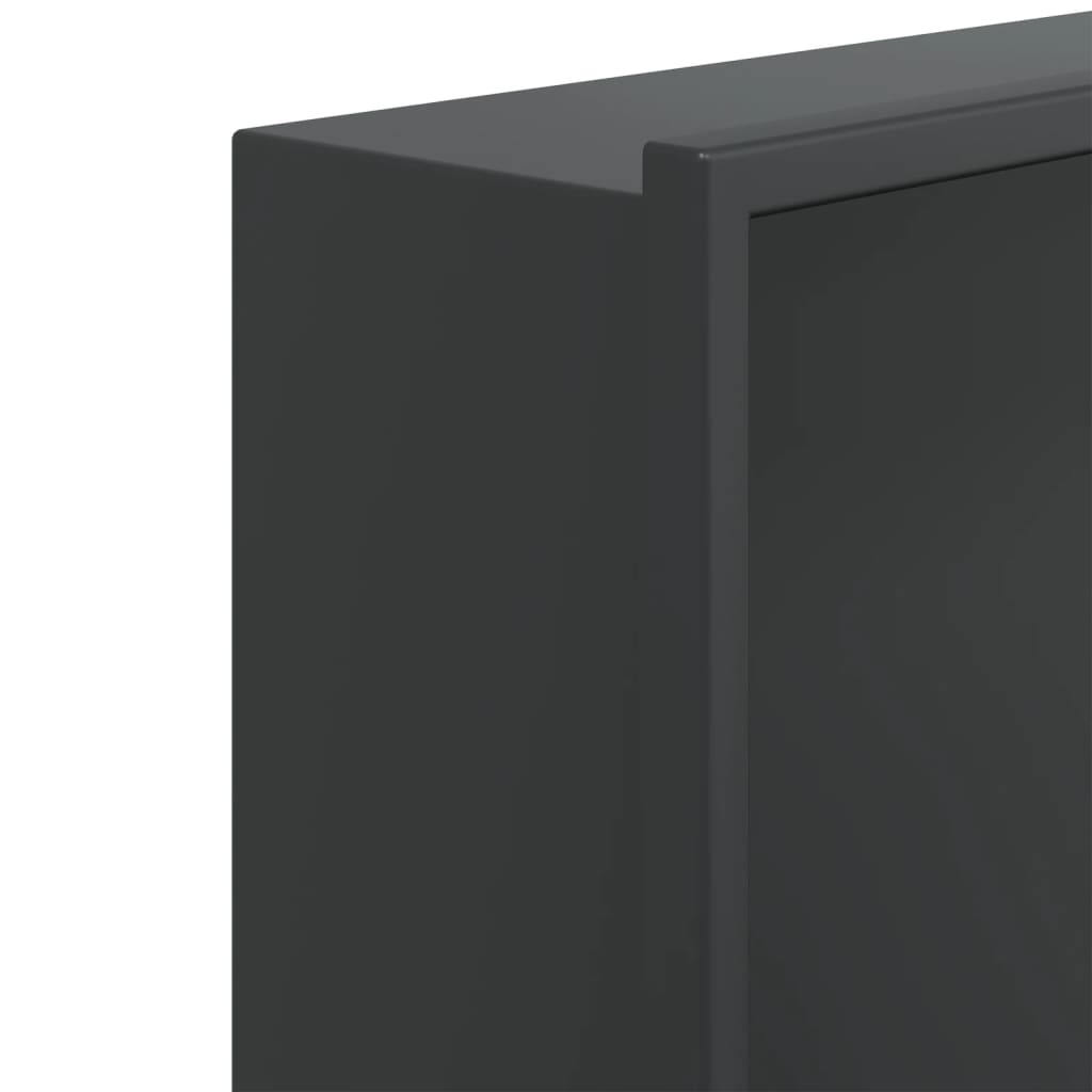 Shower Niche Matt Black 62x32x9 cm Stainless Steel