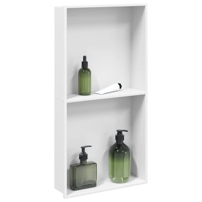 Shower Niche Matt White 32x62x9 cm Stainless Steel