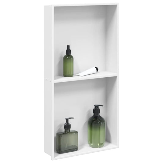 Shower Niche Matt White 32x62x9 cm Stainless Steel