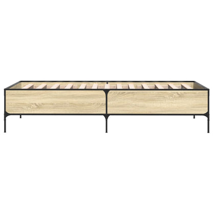 Bed Frame without Mattress Sonoma Oak 75x190 cm Small Single