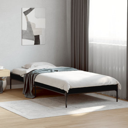 Bed Frame without Mattress Black 100x200 cm
