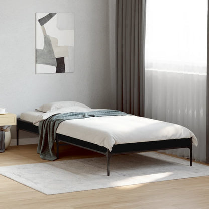 Bed Frame without Mattress Black 90x200 cm