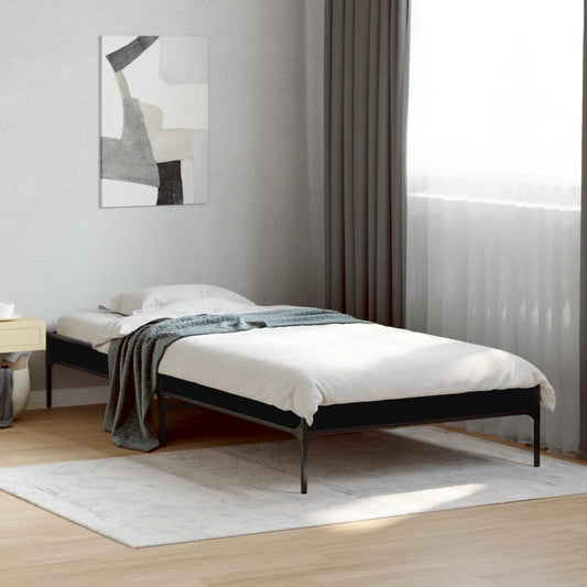 Bed Frame without Mattress Black 90x200 cm