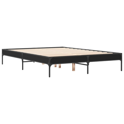 Bed Frame without Mattress Black 120x190 cm Small Double