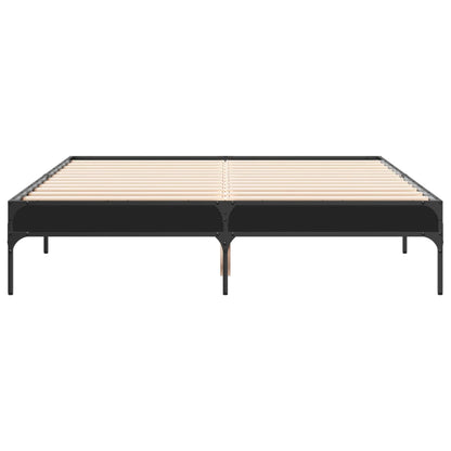 Bed Frame without Mattress Black 120x190 cm Small Double