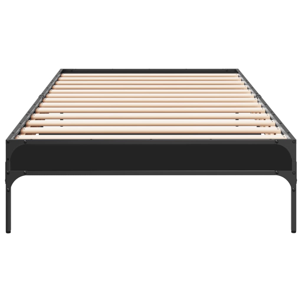 Bed Frame without Mattress Black 90x190 cm Single