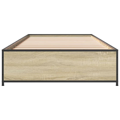Bed Frame without Mattress Sonoma Oak 100x200 cm
