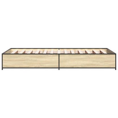 Bed Frame without Mattress Sonoma Oak 100x200 cm