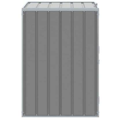 Wheelie Bin Storage for Single Bin Grey 72x81x115 cm Steel