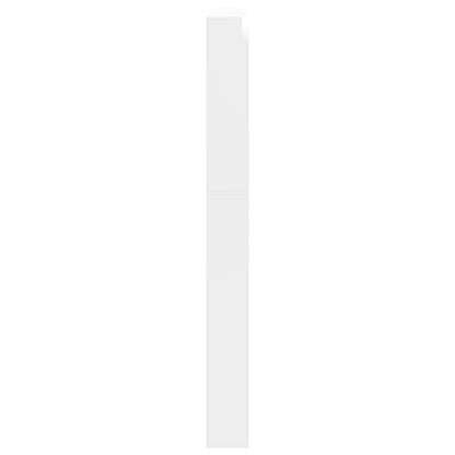 Shoe Cabinet with Mirror 5-Layer High Gloss White 63x17x169.5 cm
