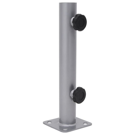 Parasol Base for Ø32/34/38 mm Pole Silver Steel