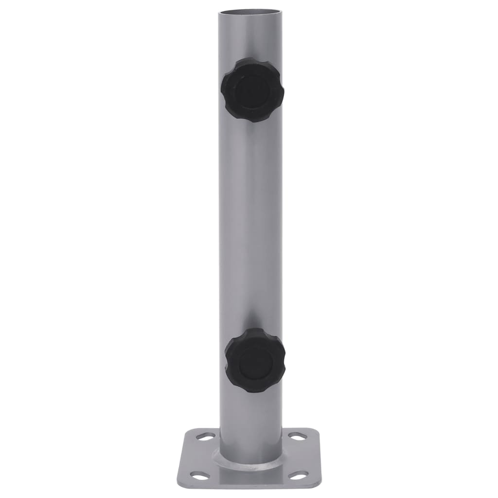 Parasol Base for Ø32/34/38 mm Pole Silver Steel