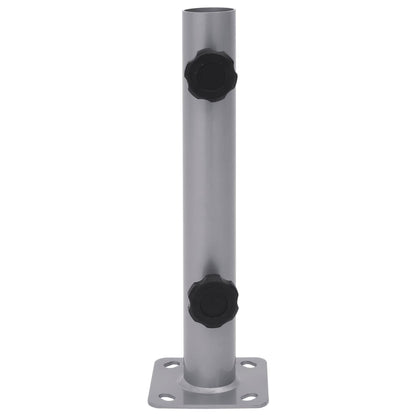 Parasol Base for Ø32/34/38 mm Pole Silver Steel