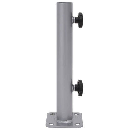 Parasol Base for Ø32/34/38 mm Pole Silver Steel