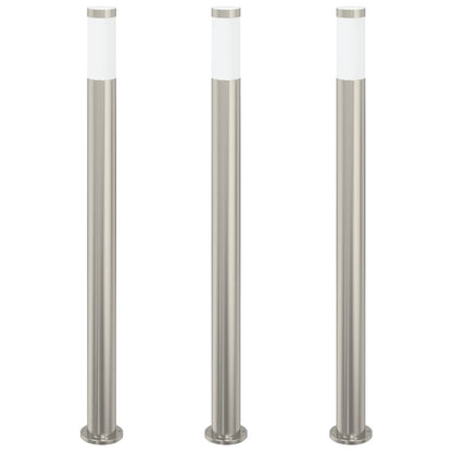 Bollard Lights 3pcs 110 cm Stainless Steel IP44