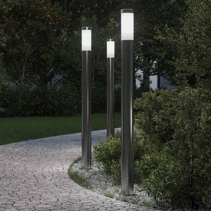 Bollard Lights 3pcs 110 cm Stainless Steel IP44