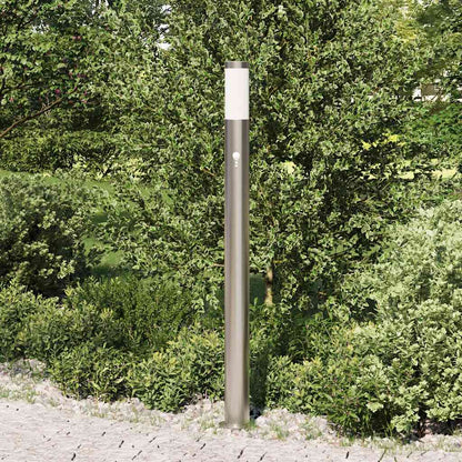 Bollard Light with Sensor 110 cm Stainless Steel IP44