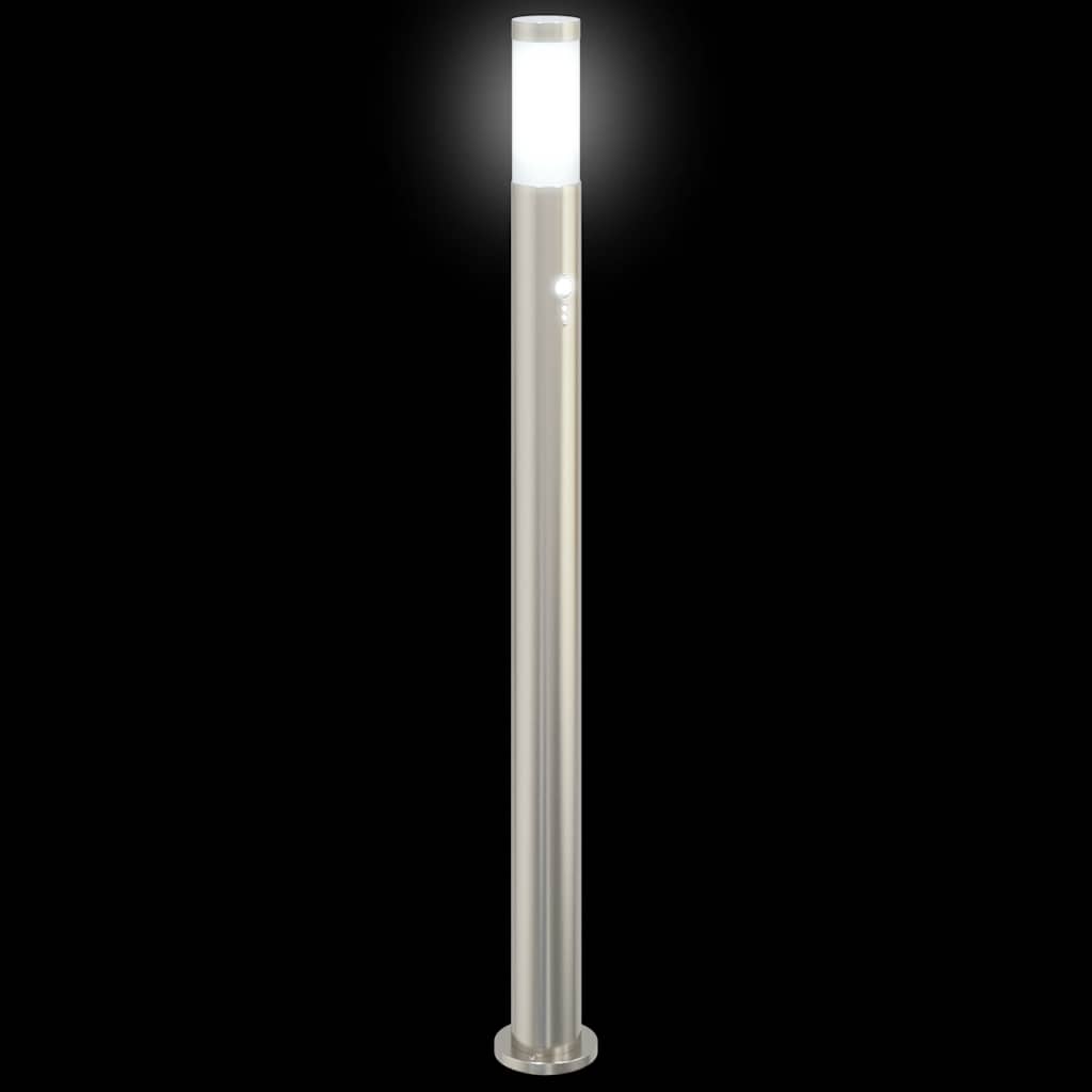 Bollard Light with Sensor 110 cm Stainless Steel IP44