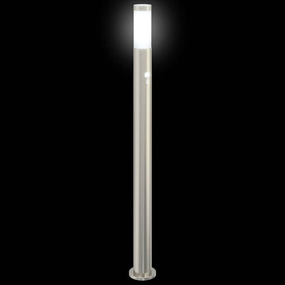 Bollard Light with Sensor 110 cm Stainless Steel IP44