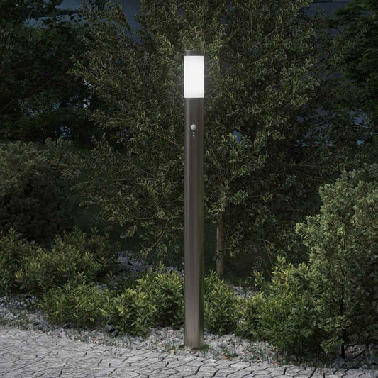 Bollard Light with Sensor 110 cm Stainless Steel IP44