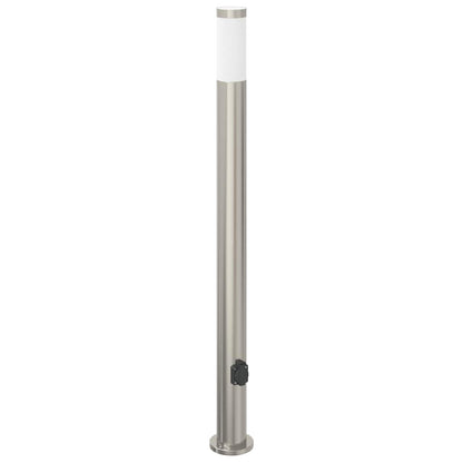 Bollard Lights with Outlet 3pcs 110 cm Stainless Steel IP44