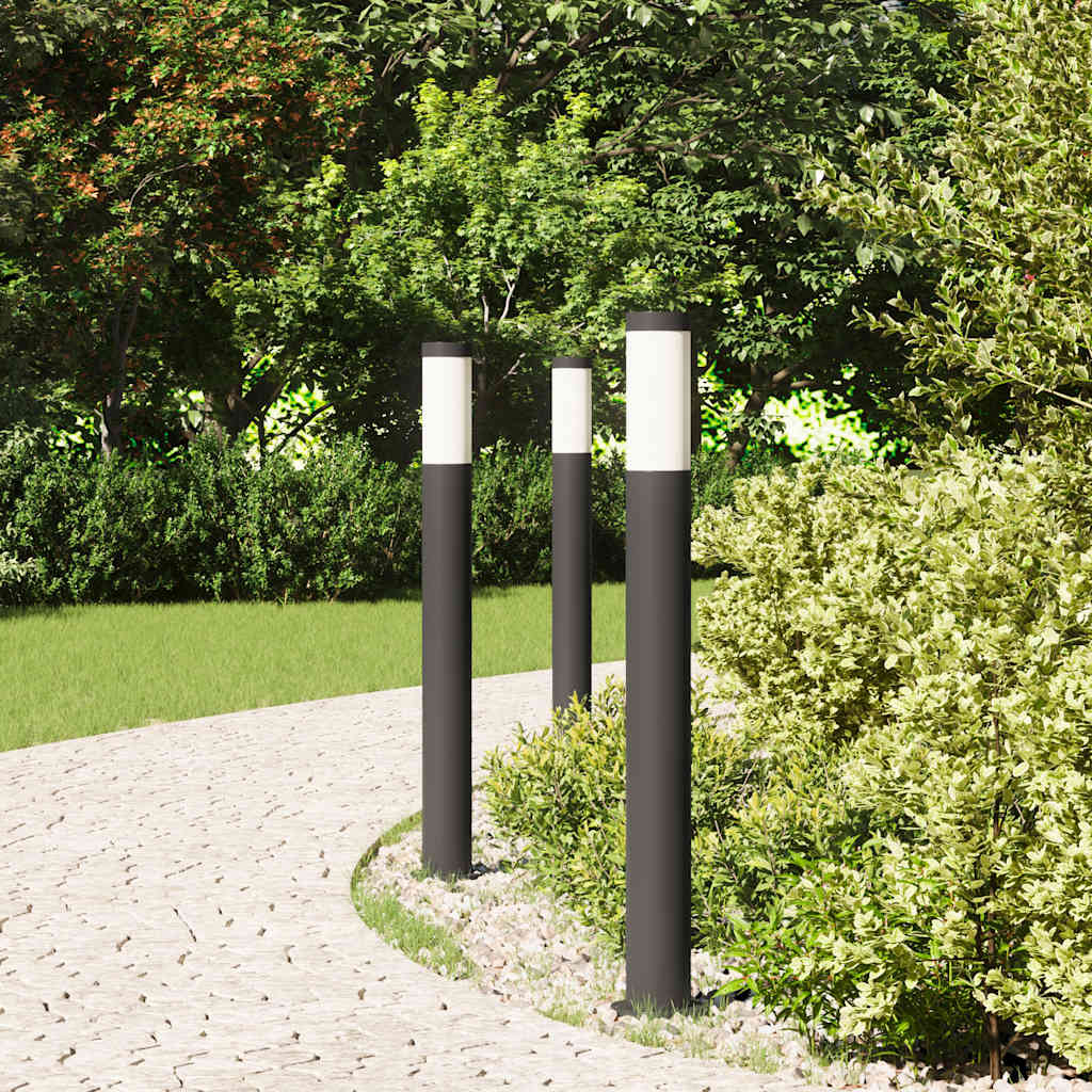 Bollard Lights 3pcs 80 cm Stainless Steel IP44