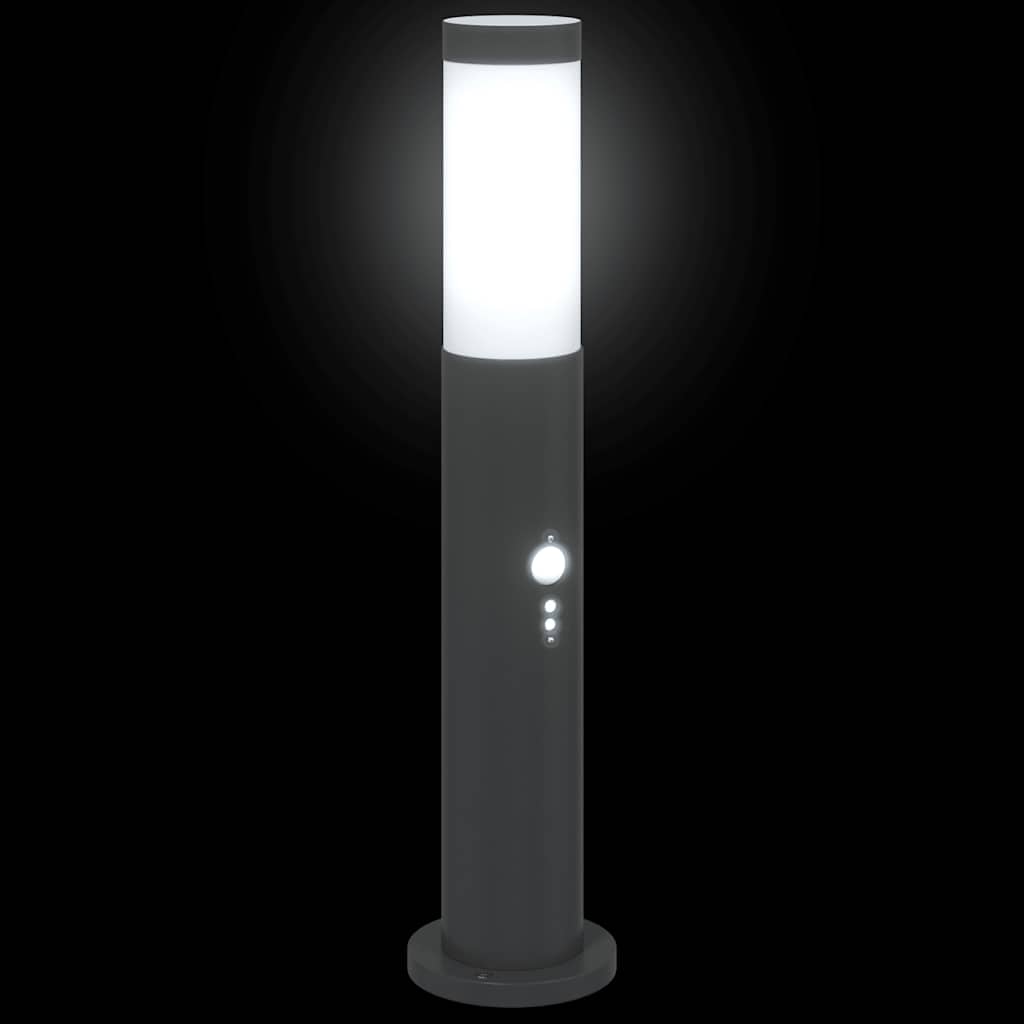 Bollard Lights with Sensor 3pcs 50 cm Stainless Steel IP44