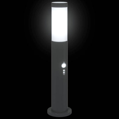 Bollard Lights with Sensor 3pcs 50 cm Stainless Steel IP44