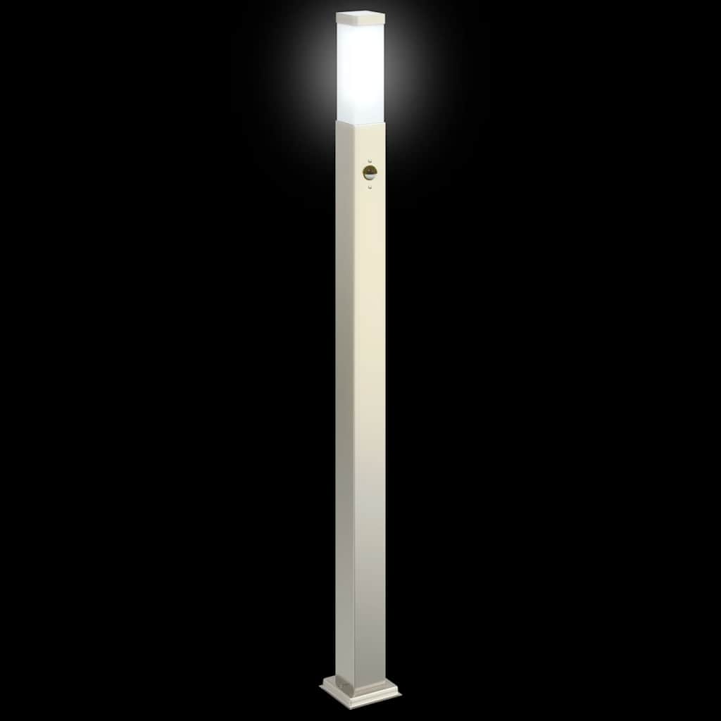 Bollard Lights with Sensor 3 pcs 110 cm Stainless Steel IP44