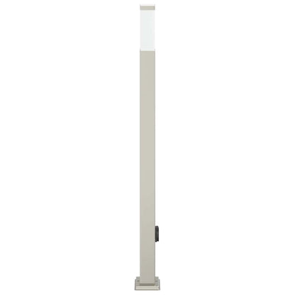 Bollard Light with Outlet 110 cm Stainless Steel IP44