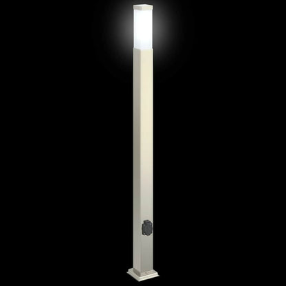 Bollard Lights with Outlet 3 pcs 110 cm Stainless Steel IP44