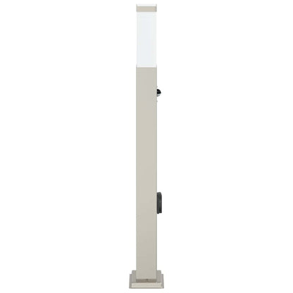 Bollard Light with Sensor&Outlet 80 cm Stainless Steel IP44