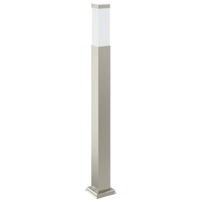 Bollard Light with Sensor&Outlet 80 cm Stainless Steel IP44