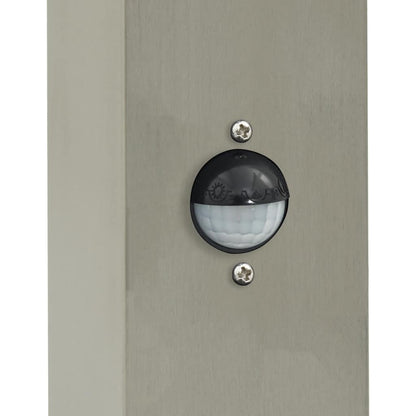 Bollard Lights with Sensor&Outlet 3 pcs 110 cm Stainless Steel IP44