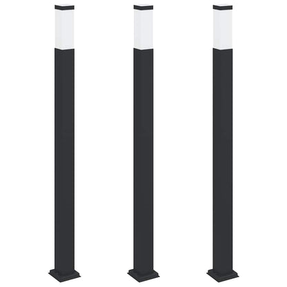 Bollard Lights 3 pcs 110 cm Black IP44