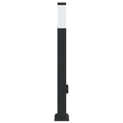 Bollard Light with Outlet 80 cm Black IP44