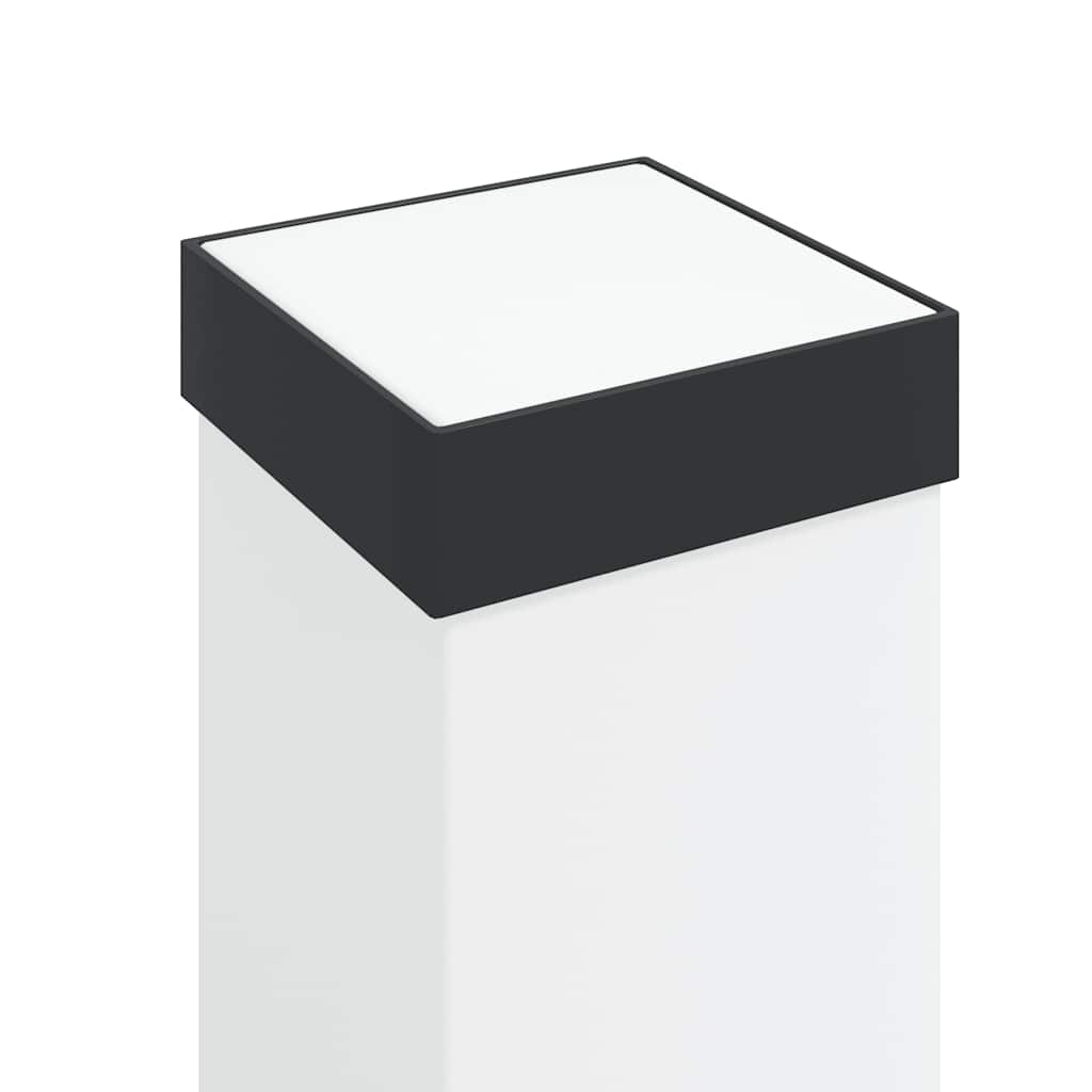Bollard Lights with Outlet 3 pcs 80 cm Black IP44