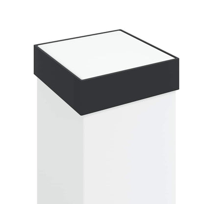 Bollard Lights with Outlet 3 pcs 80 cm Black IP44