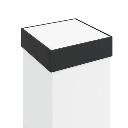 Bollard Light with Sensor&Outlet 80 cm Black IP44